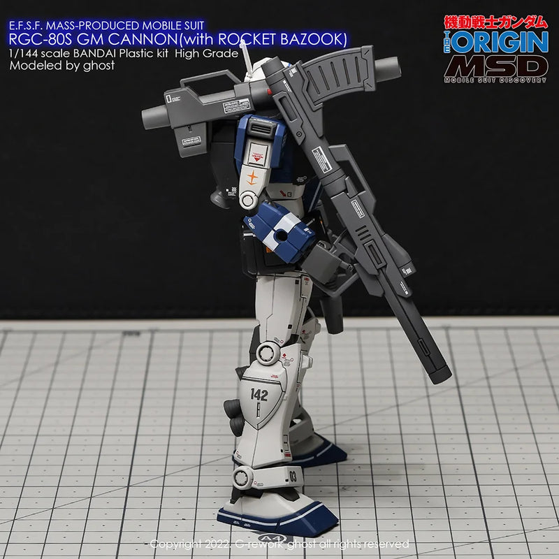 G-Rework Decal - HG Gundam The Origin RGC-80S GM Cannon (Rocket Bazooka Type) Use