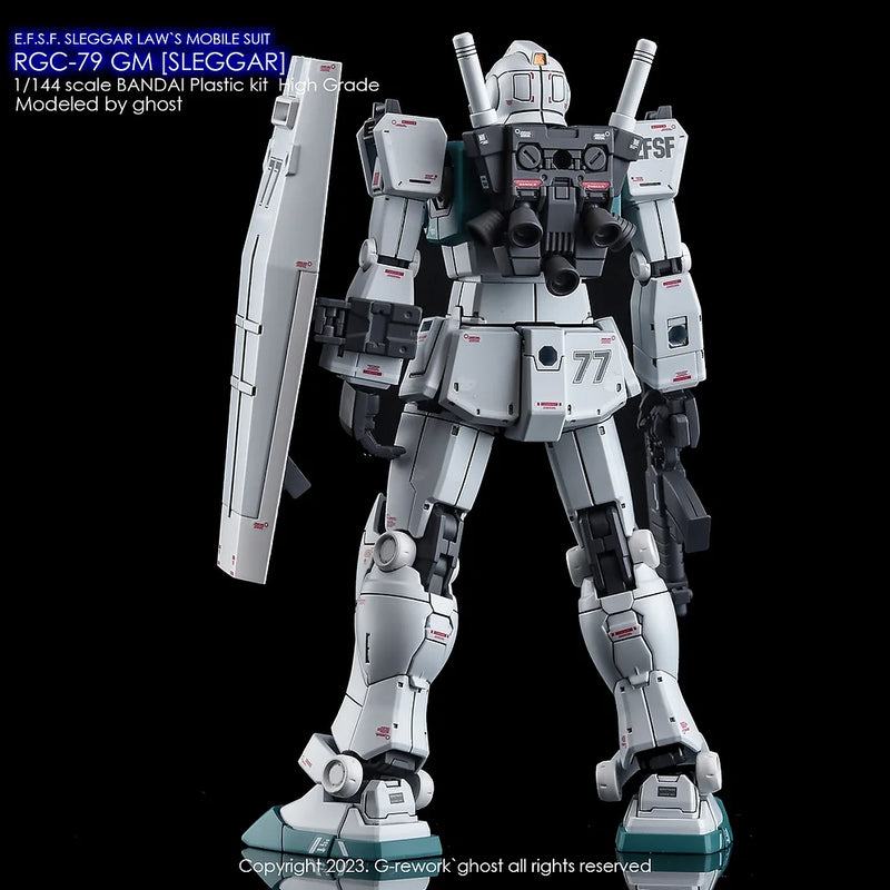 G-Rework Decal - HG Gundam The Origin RGC-79 GM (Sleggar Ver) Use