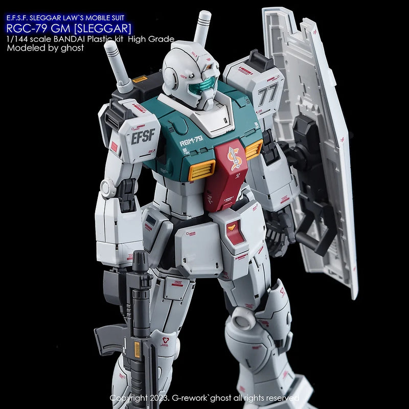 G-Rework Decal - HG Gundam The Origin RGC-79 GM (Sleggar Ver) Use