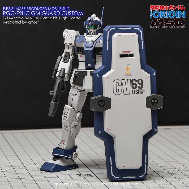 G-Rework Decal - HG Gundam The Origin RGC-79HC GM Guard Custom Use