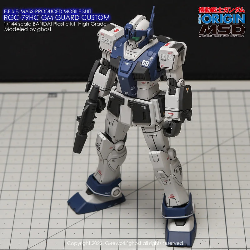G-Rework Decal - HG Gundam The Origin RGC-79HC GM Guard Custom Use