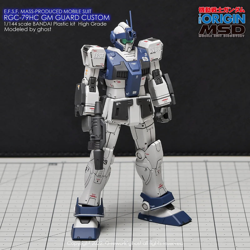 G-Rework Decal - HG Gundam The Origin RGC-79HC GM Guard Custom Use
