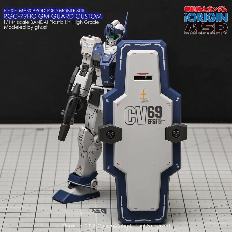G-Rework Decal - HG Gundam The Origin RGC-79HC GM Guard Custom Use