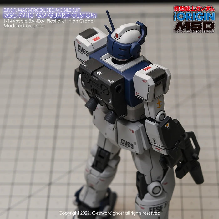 G-Rework Decal - HG Gundam The Origin RGC-79HC GM Guard Custom Use