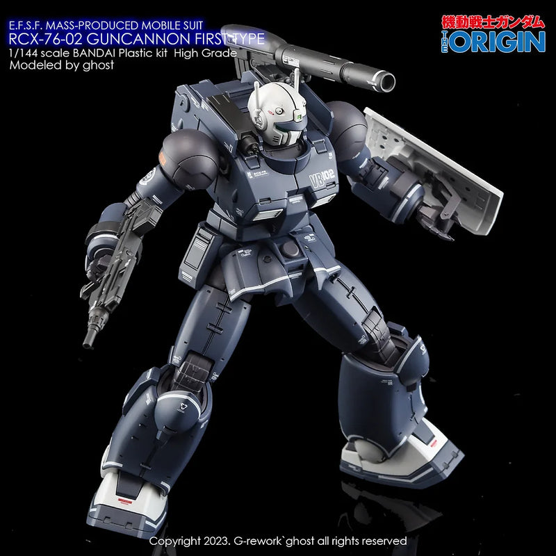 G-Rework Decal - HG Gundam The Origin RCX-76-02 Guncannon First Type Use