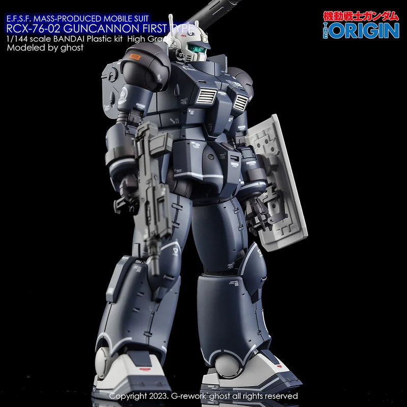 G-Rework Decal - HG Gundam The Origin RCX-76-02 Guncannon First Type Use