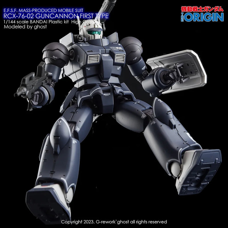G-Rework Decal - HG Gundam The Origin RCX-76-02 Guncannon First Type Use