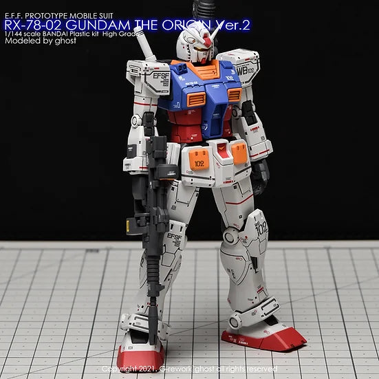 G-Rework Decal - HG Gundam The Origin RX-78-02 Gundam (Ver. 2)