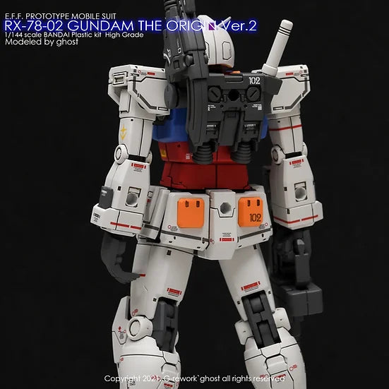 G-Rework Decal - HG Gundam The Origin RX-78-02 Gundam (Ver. 2)