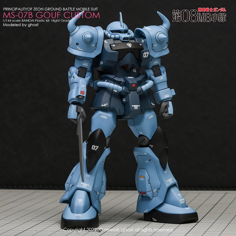 G-Rework Decal - HGUC MS-07B-3 Gouf Custom Use