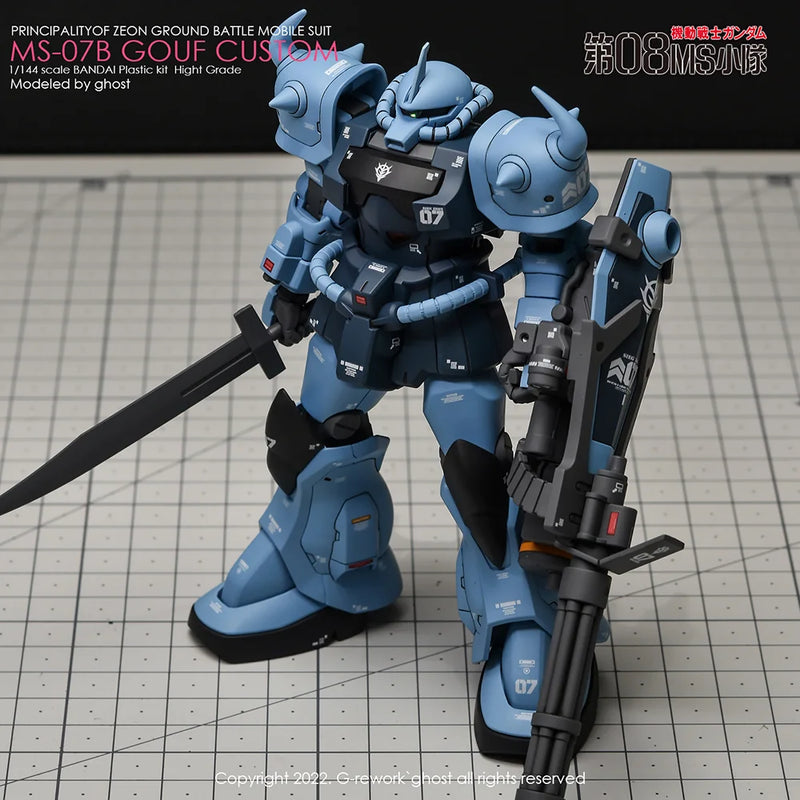 G-Rework Decal - HGUC MS-07B-3 Gouf Custom Use
