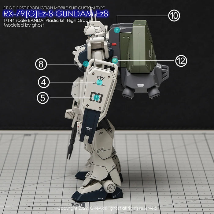 G-Rework Decal - HGUC RX-79[G]Ez-8 Gundam Ez8 Use
