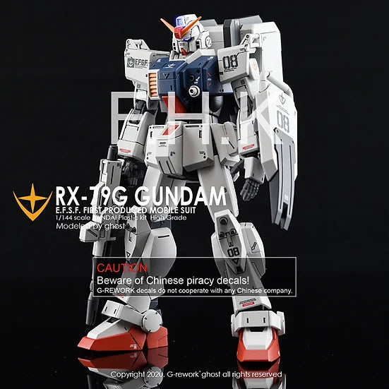 G-Rework Decal - HGUC RX-79[G] Gundam Ground Type Use