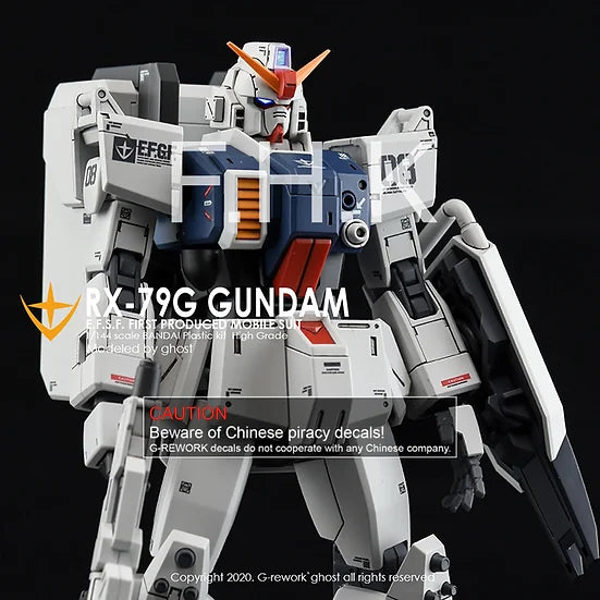G-Rework Decal - HGUC RX-79[G] Gundam Ground Type Use