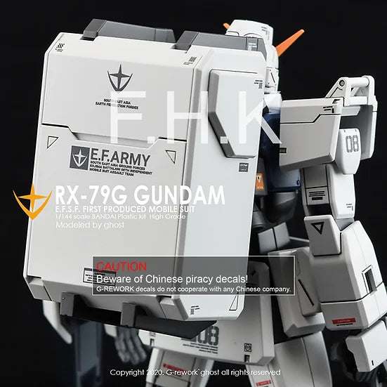 G-Rework Decal - HGUC RX-79[G] Gundam Ground Type Use