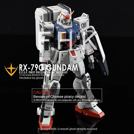 G-Rework Decal - HGUC RX-79[G] Gundam Ground Type Use