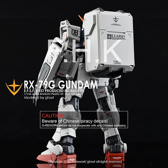 G-Rework Decal - HGUC RX-79[G] Gundam Ground Type Use