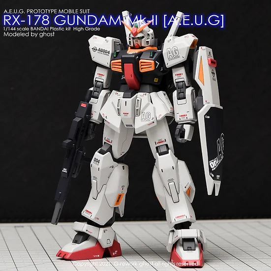 G-Rework Decal - HGUC RX-178 Gundam Mk-II AEUG Revive Use
