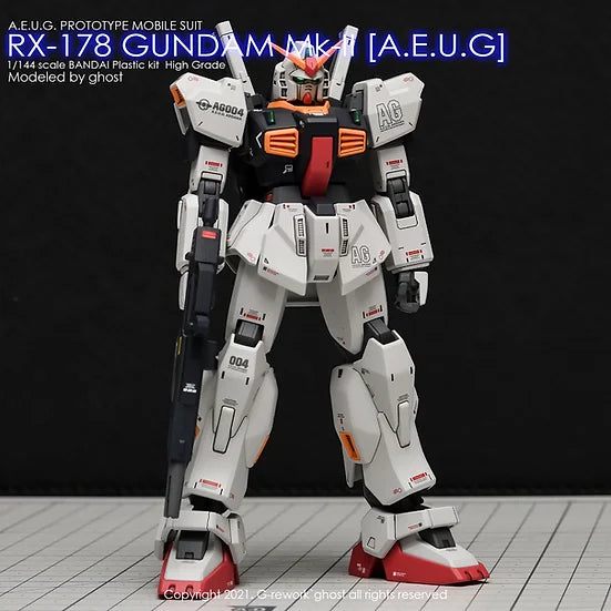 G-Rework Decal - HGUC RX-178 Gundam Mk-II AEUG Revive Use