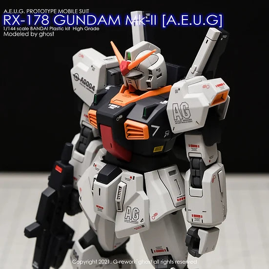 G-Rework Decal - HGUC RX-178 Gundam Mk-II AEUG Revive Use
