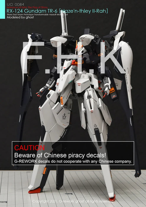 G-Rework Decal - HGUC RX-124 Gundam TR-6 Haze'n-Thley II Rah Use