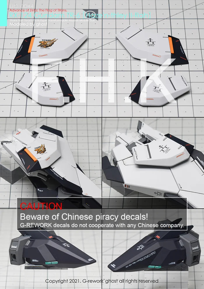 G-Rework Decal - HGUC RX-124 Gundam TR-6 Haze'n-Thley II Rah Use