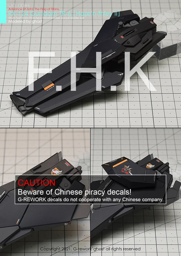 G-Rework Decal - HGUC RX-124 Gundam TR-6 Haze'n-Thley II Use