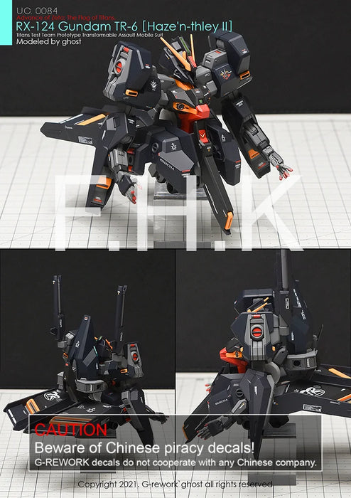 G-Rework Decal - HGUC RX-124 Gundam TR-6 Haze'n-Thley II Use