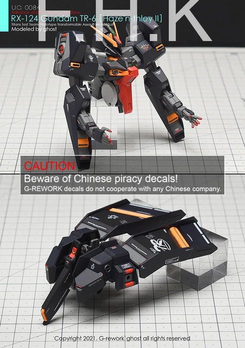 G-Rework Decal - HGUC RX-124 Gundam TR-6 Haze'n-Thley II Use