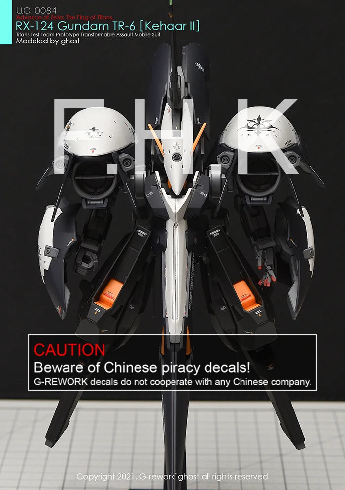 G-Rework Decal - HGUC RX-124 Gundam TR-6 Kehaar II Use