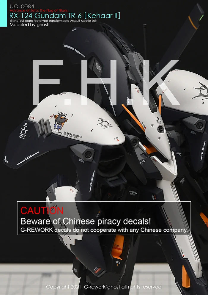 G-Rework Decal - HGUC RX-124 Gundam TR-6 Kehaar II Use