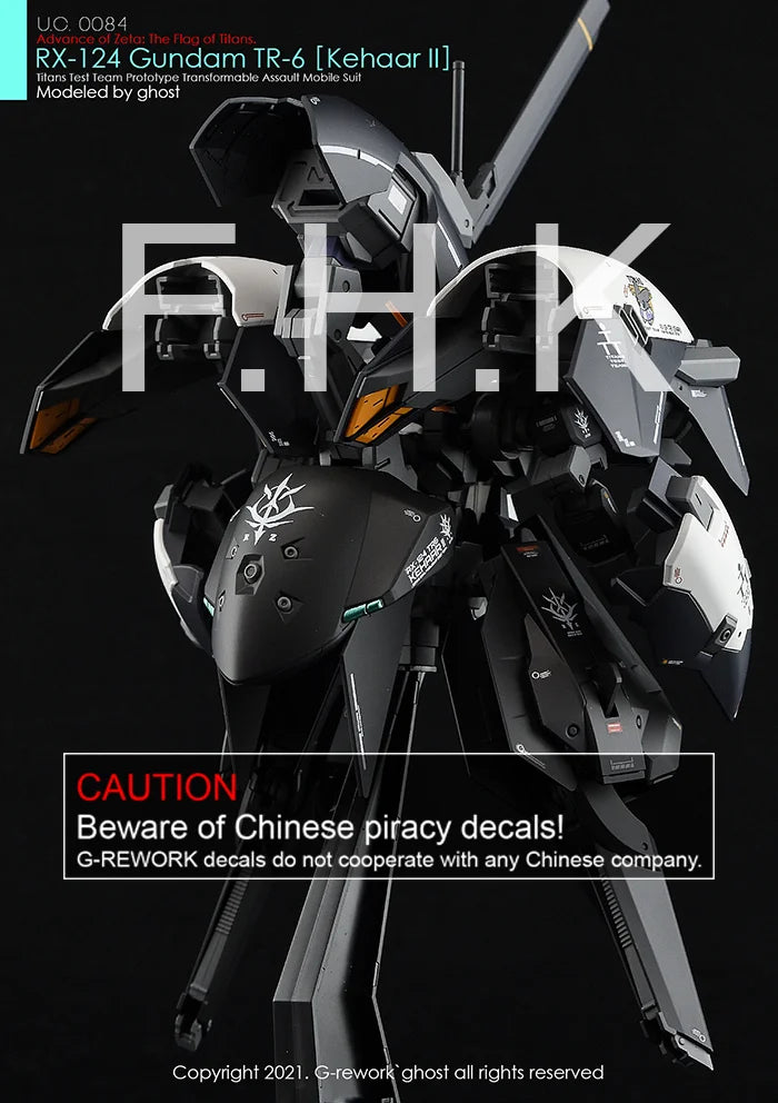 G-Rework Decal - HGUC RX-124 Gundam TR-6 Kehaar II Use