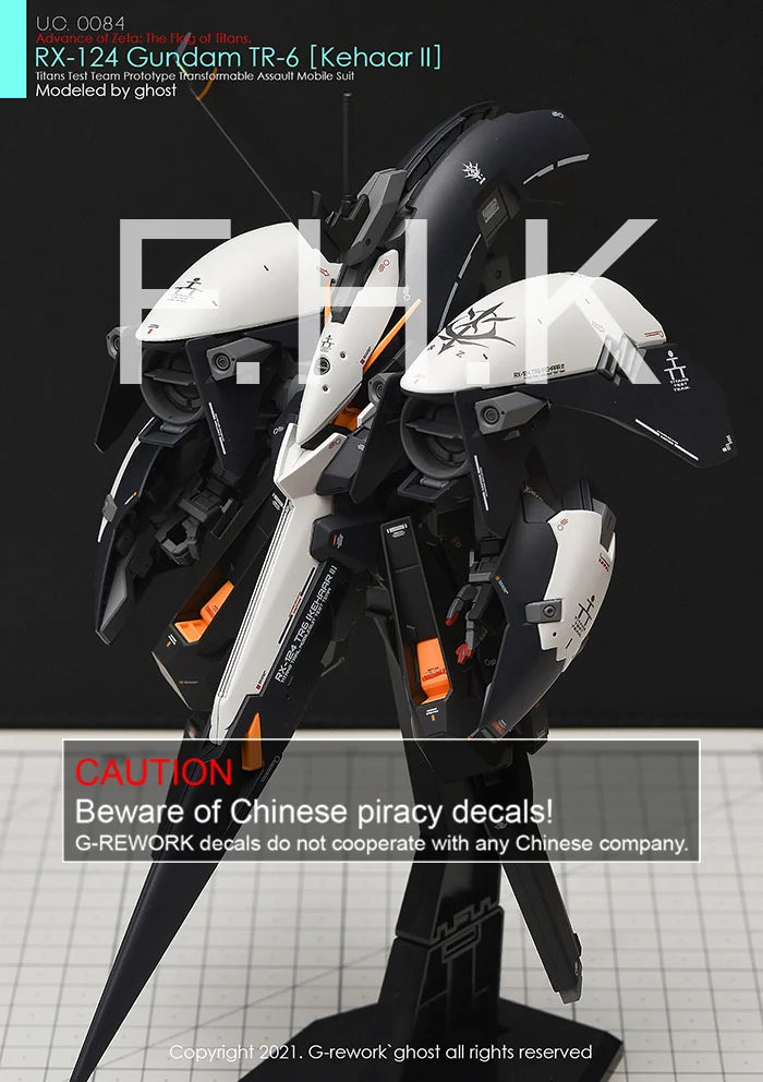 G-Rework Decal - HGUC RX-124 Gundam TR-6 Kehaar II Use