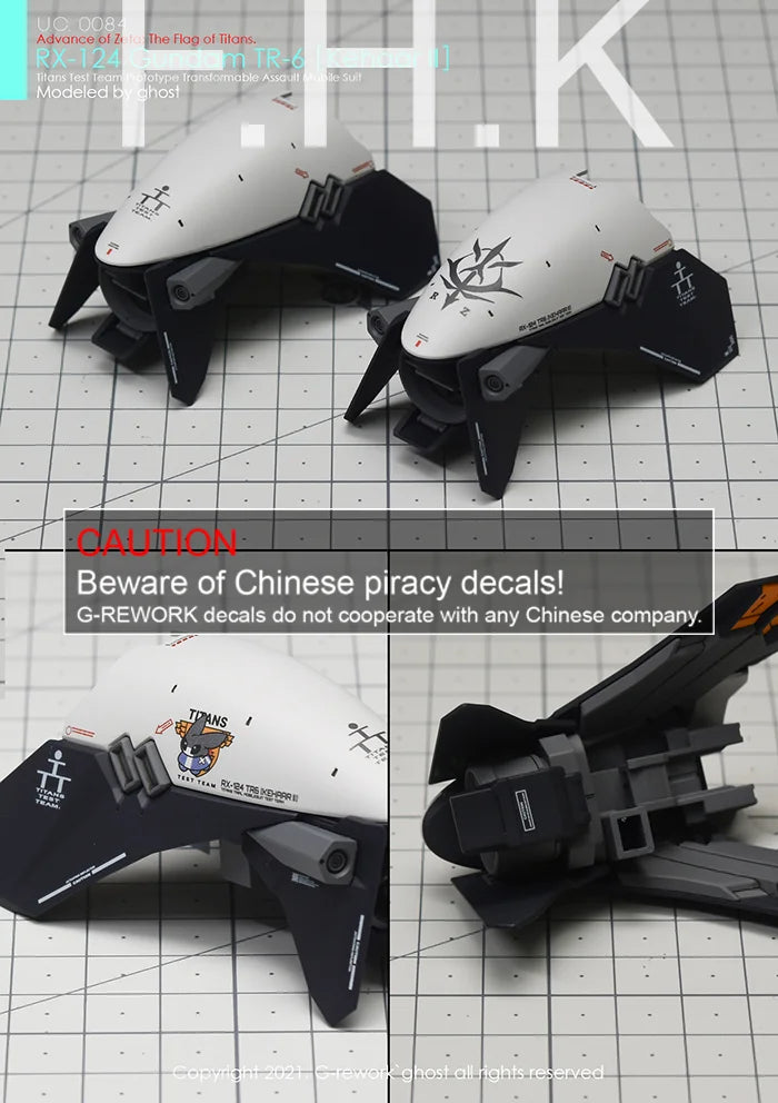 G-Rework Decal - HGUC RX-124 Gundam TR-6 Kehaar II Use