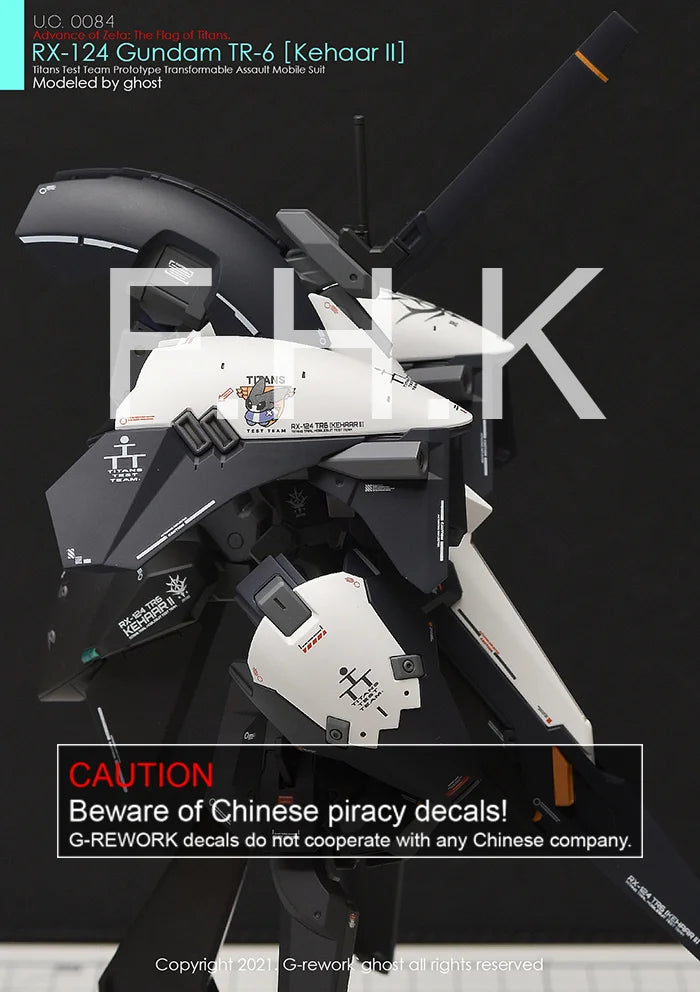 G-Rework Decal - HGUC RX-124 Gundam TR-6 Kehaar II Use