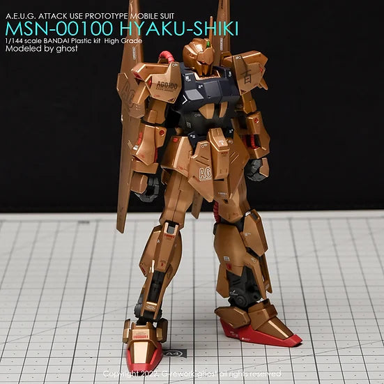 G-Rework Decal - HGUC MSN-00100 Hyaku Shiki Revive Use