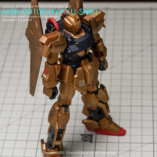 G-Rework Decal - HGUC MSN-00100 Hyaku Shiki Revive Use