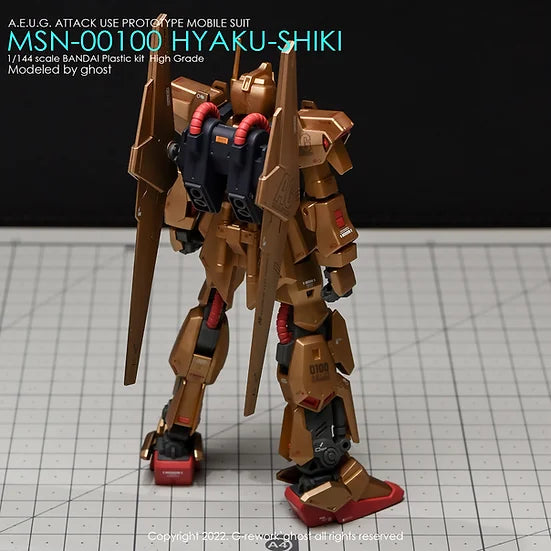 G-Rework Decal - HGUC MSN-00100 Hyaku Shiki Revive Use