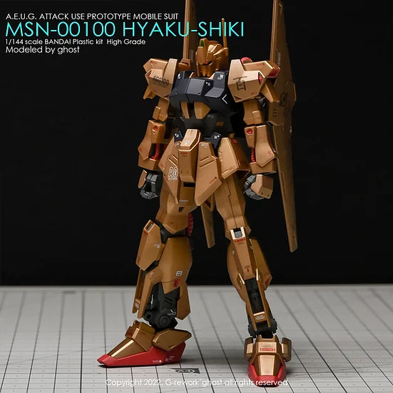 G-Rework Decal - HGUC MSN-00100 Hyaku Shiki Revive Use