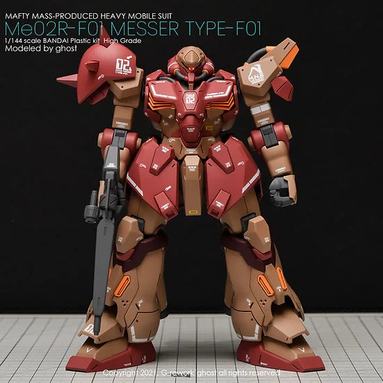G-Rework Decal - HGUC Me02R-F01 Messer F01 Type Use - Argama Hobby