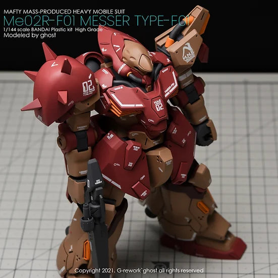 G-Rework Decal - HGUC Me02R-F01 Messer F01 Type Use