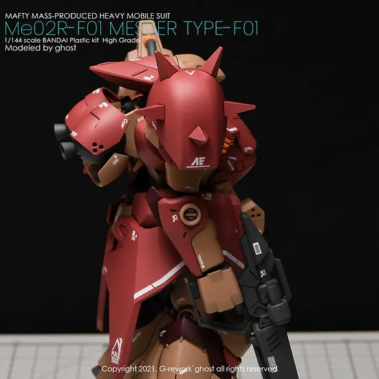 G-Rework Decal - HGUC Me02R-F01 Messer F01 Type Use