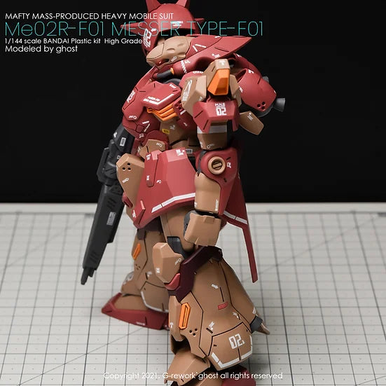 G-Rework Decal - HGUC Me02R-F01 Messer F01 Type Use
