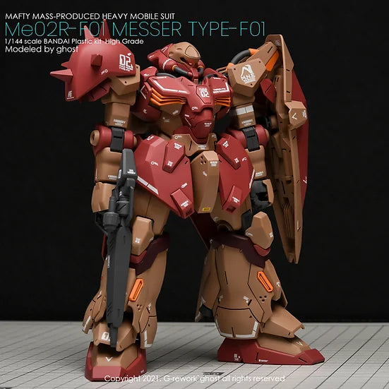 G-Rework Decal - HGUC Me02R-F01 Messer F01 Type Use