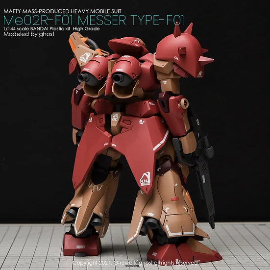 G-Rework Decal - HGUC Me02R-F01 Messer F01 Type Use
