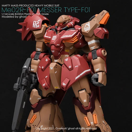 G-Rework Decal - HGUC Me02R-F01 Messer F01 Type Use