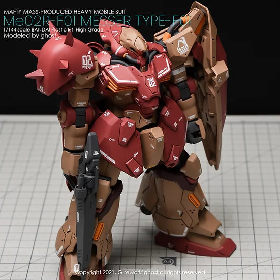 G-Rework Decal - HGUC Me02R-F01 Messer F01 Type Use