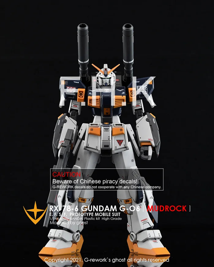 G-Rework Decal - HGUC RX-78-6 Mudrock Use
