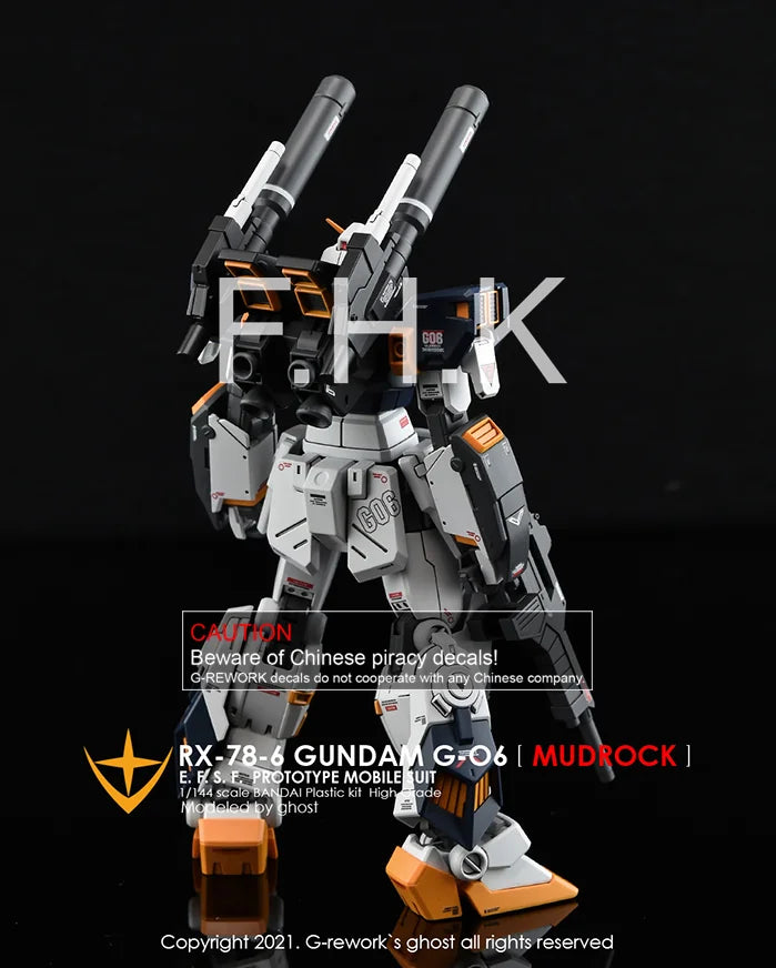 G-Rework Decal - HGUC RX-78-6 Mudrock Use
