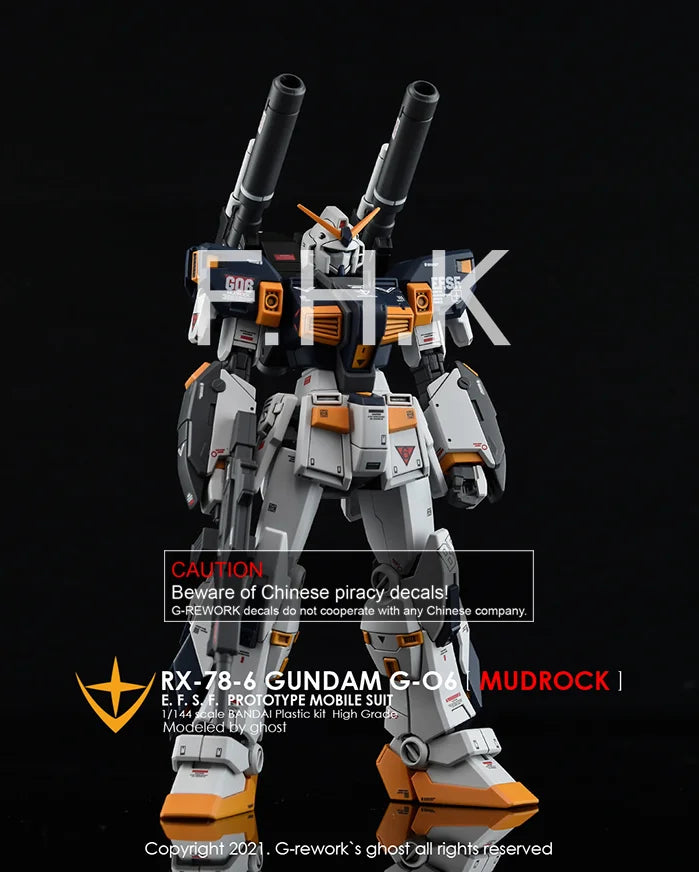 G-Rework Decal - HGUC RX-78-6 Mudrock Use
